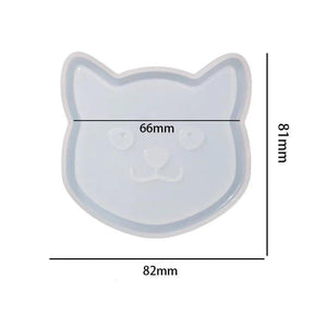 Cat Bones Epoxy Resin Coaster Mould DIY Home Decoration