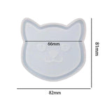 Cat Bones Epoxy Resin Coaster Mould DIY Home Decoration