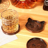 Cat Bones Epoxy Resin Coaster Mould DIY Home Decoration