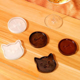 Cat Bones Epoxy Resin Coaster Mould DIY Home Decoration