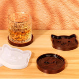 Cat Bones Epoxy Resin Coaster Mould DIY Home Decoration