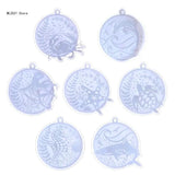 Resin Casting Silicone Molds Marine Animal Keychain Pendant Jewelry Mould
