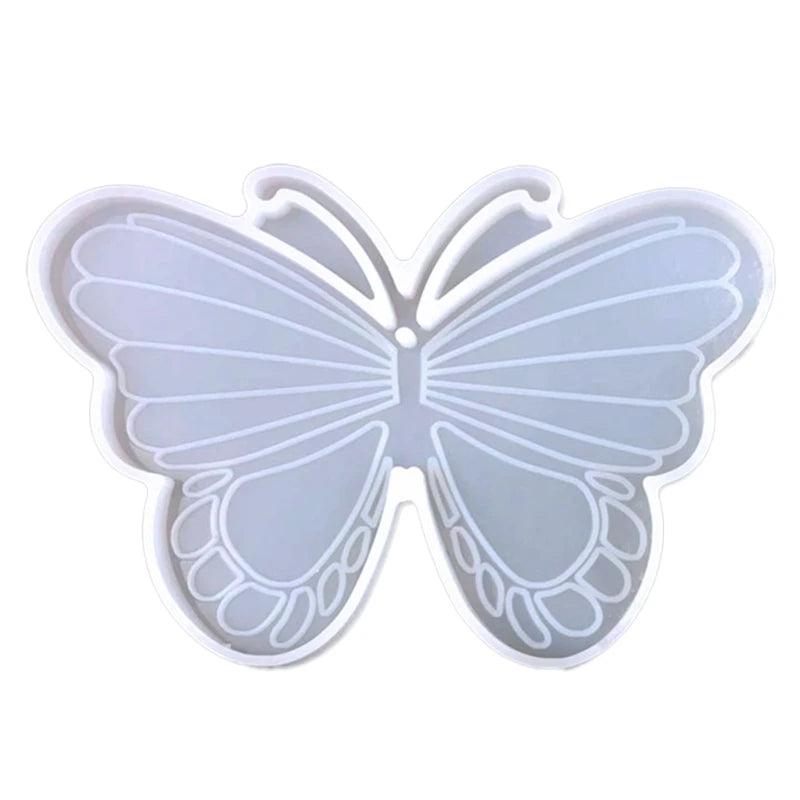 Butterfly Pendant Crystal Epoxy Mold Keychain Resin Silicone Mould