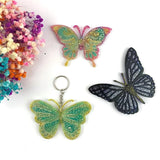 Butterfly Pendant Crystal Epoxy Mold Keychain Resin Silicone Mould