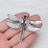 6Pcs/Lot Dragonfly Charms for DIY Necklaces Jewelry Making