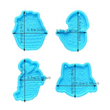 Easter Animal Charms Silicone Mold DIY Pendant Keychain Accessory
