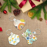 15Pcs Sublimation Keychain Set Blank Crafts - Heart, Hexagon, Bone Shape