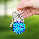 15Pcs Sublimation Keychain Set Blank Crafts - Heart, Hexagon, Bone Shape