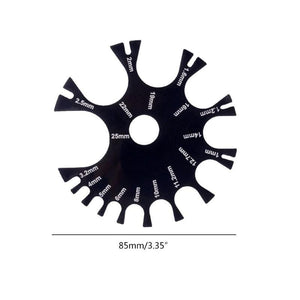 Piercings Gauge Measurement Wheel Acrylic