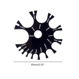 Piercings Gauge Measurement Wheel Acrylic