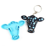 DIY Crafts Pendant Silicone Mould Glossy Animal Head KEY Chain