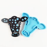 DIY Crafts Pendant Silicone Mould Glossy Animal Head KEY Chain