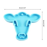 DIY Crafts Pendant Silicone Mould Glossy Animal Head KEY Chain