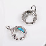 Star Moon Pendant Mini Rhinestone Necklace Pendant