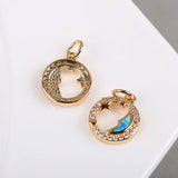 Star Moon Pendant Mini Rhinestone Necklace Pendant