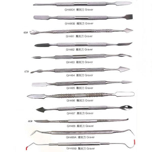 Stainless Steel Carving Wax with Dented Handle