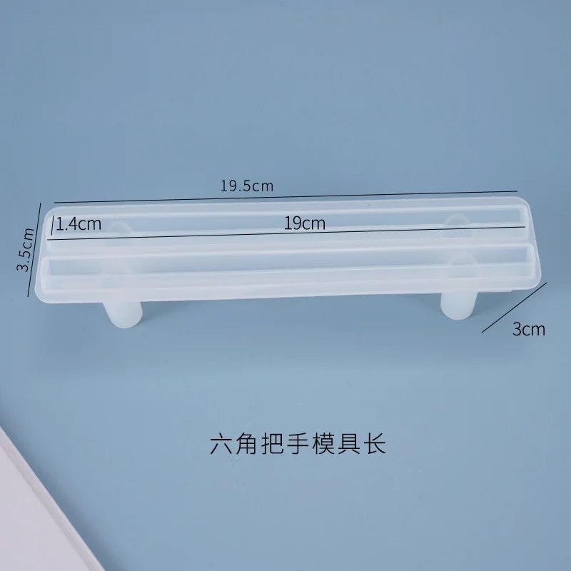 Silicone Mold Epoxy Tray Handle Decoration DIY Curved Ornaments
