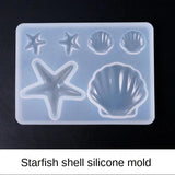 Shell Starfish Gemstone Patch Epoxy Resin for Jewelry Crafts