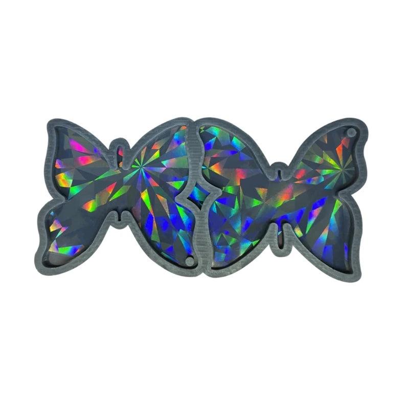 Light Shadow Silicone Keychain Mold with Hole for Pendant Earrings