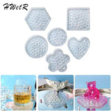 Plum Blossom Diamond Pattern Coaster Epoxy Resin Mold