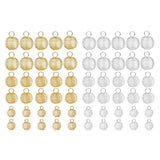 30Pcs Spiral Bead Hollow Cages Stone Holder Necklace Charms Kit Jewelry Making