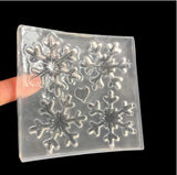 Heart snowflake Liquid silicone mold for resin jewelry pendant DIY