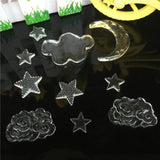 Star Moon Clouds Liquid Silicone Mold for Resin Jewelry Pendant