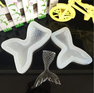 Fishtail Liquid Silicone Mold for DIY Resin Pendant Jewelry
