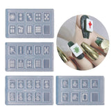 4Pcs Mahjong Epoxy Resin Casting Molds DIY Craft Project Silicone Mold