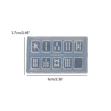 4Pcs Mahjong Epoxy Resin Casting Molds DIY Craft Project Silicone Mold