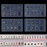 4Pcs Mahjong Epoxy Resin Casting Molds DIY Craft Project Silicone Mold