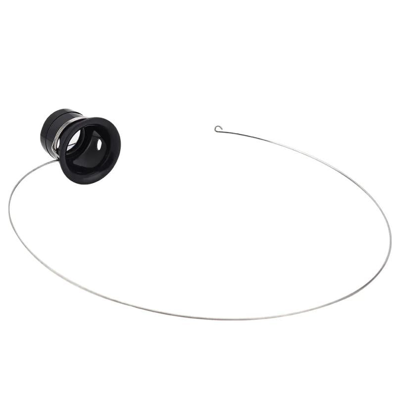 2Pcs 5X 10X Headband Monocular Eye Magnifier Magnifying Glass Loupe Lens Set
