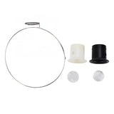 2Pcs 5X 10X Headband Monocular Eye Magnifier Magnifying Glass Loupe Lens Set