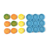 9 Cavities Leaf Checkers Epoxy Resin Mold Pendant Decoration Silicone Mould