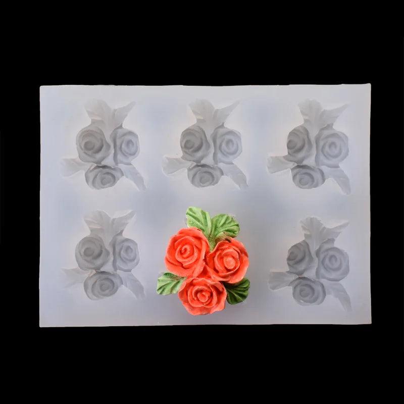 Silicone Molds Rose Flower DIY Epoxy Resin Mould for Jewelry Making