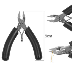 1Pc Stainless Steel Jewelry Pliers Tool Scissors Tweezers Opener Ring Wire Cut