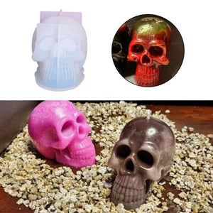 Halloween Skull Shape Silicone Mold for DIY Resin Casting
