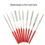 10Pcs Diamond Mini Needle File Set for Crafts DIY Wood Rasp Jewelry Polishing