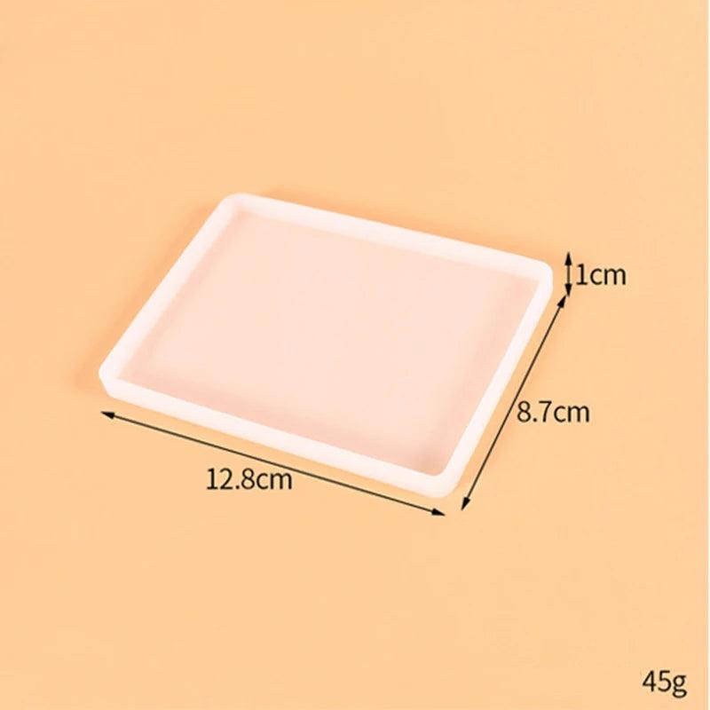 Silicone Casting Epoxy Molds DIY Resin Tray Coaster Jewelry Findings Tools
