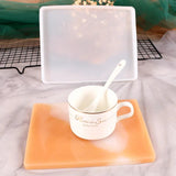 Silicone Casting Epoxy Molds DIY Resin Tray Coaster Jewelry Findings Tools