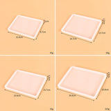 Silicone Casting Epoxy Molds DIY Resin Tray Coaster Jewelry Findings Tools