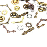100Pcs Mixed Gear Cog Vintage Steampunk Charms