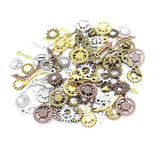 100Pcs Mixed Gear Cog Vintage Steampunk Charms
