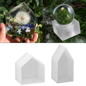 House Shape Epoxy Resin Mould Silicone Mold DIY Crafts