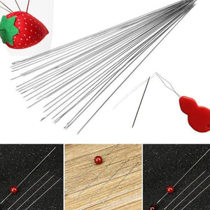 47Pcs Seed Beading Needles Thin Long Needle Jewelry Making