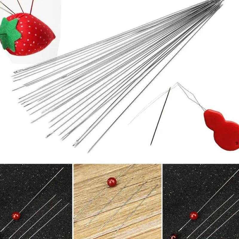 47Pcs Seed Beading Needles Thin Long Needle Jewelry Making