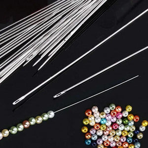 47Pcs Seed Beading Needles Thin Long Needle Jewelry Making
