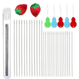 47Pcs Seed Beading Needles Thin Long Needle Jewelry Making