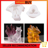 Nine-Tailed Foxes Silicone Mold for Resin Jewelry Diy Crafts