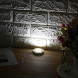 LED Wood Display Base for Resin Art Mini Thin - Round Wooden Night Stand